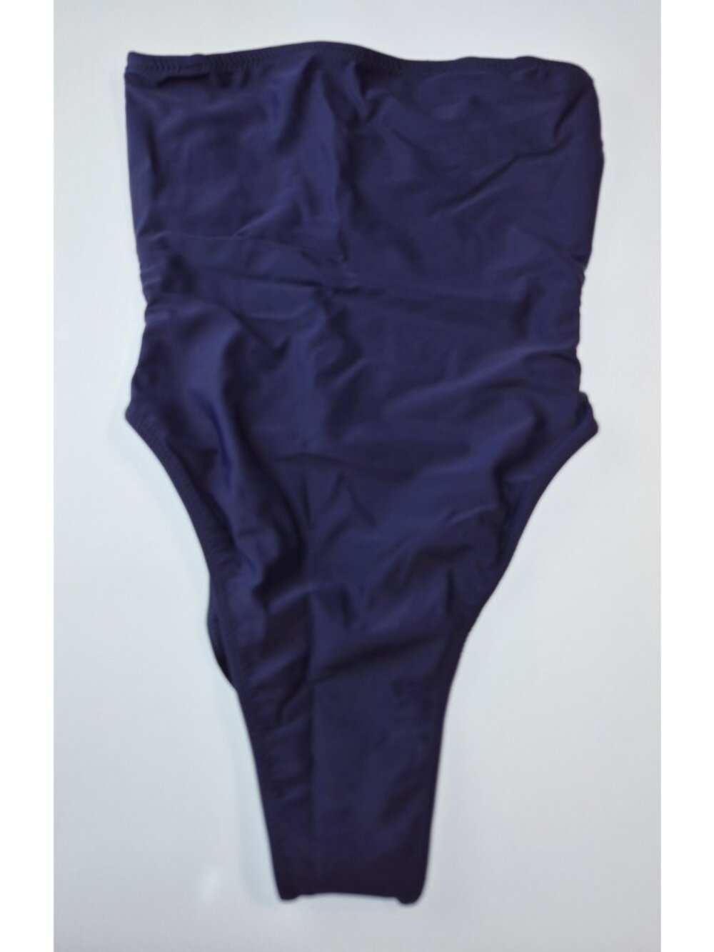 SAME Los Angeles NWT One Piece Swimsuit Womens XS High Cut Soft Navy Blue